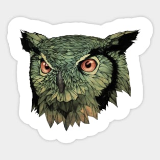 Owl  - Red Eyes Sticker